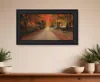 Homezia October Lane Black Framed Print Wall Art