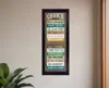 Homezia Office Rules 6 Black Framed Print Wall Art