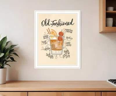 Homezia Old Fashioned 2 White Framed Print Wall Art