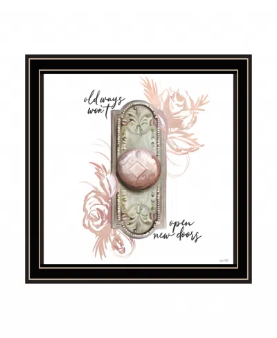HOMEZIA OLD WAYS IN BLUSH 1 BLACK FRAMED PRINT WALL ART