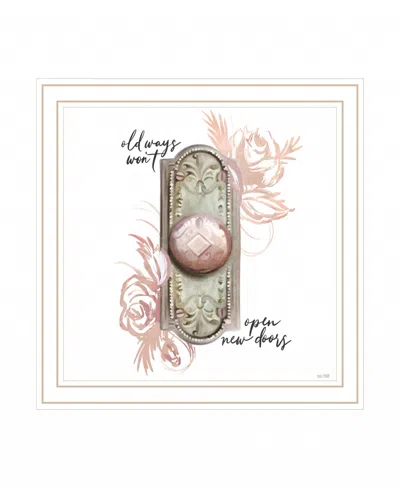 Homezia Old Ways In Blush 2 White Framed Print Wall Art In Brown