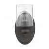 Homezia One Light Bronze Wall Light With Clear Glass Shade