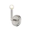 Homezia One Light Silver Wall Sconce