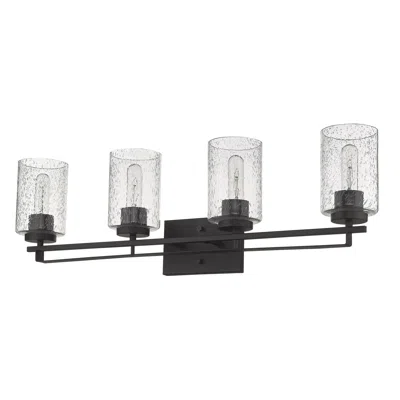 Homezia Orella 4-light Oil-rubbed Bronze Vanity In Black