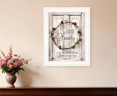 Homezia Our Family 1 White Framed Print Wall Art