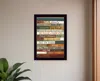 Homezia Our Family Rules 1 Black Framed Print Wall Art