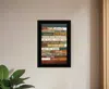 Homezia Our Family Rules 4 Black Framed Print Wall Art