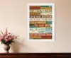 Homezia Our Family Rules 6 White Framed Print Wall Art