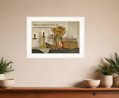 Homezia Our Home 2 White Framed Print Wall Art In Neutral