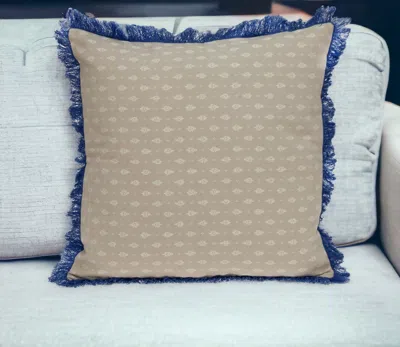 Homezia Oyster Beige Throw Pillow