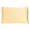 Homezia Pale Peach Dreamy Set Of 2 Silky Satin King Pillowcases