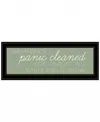 Homezia Panic Cleaned 2 Black Framed Print Wall Art