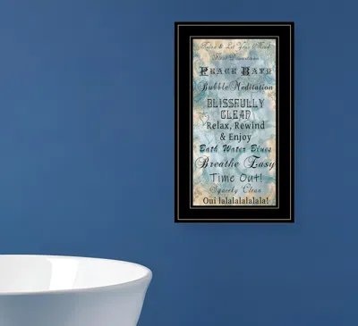 Homezia Paris Bath 2 Black Framed Print Bathroom Wall Art
