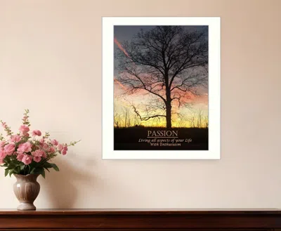 Homezia Passion 4 White Framed Print Wall Art