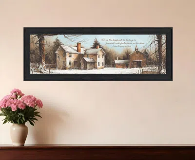 Homezia Peace In This Home Black Framed Print Wall Art