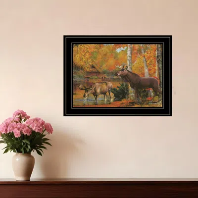 Homezia Peaceful Retreat 3 Black Framed Print Wall Art