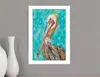 Homezia Pelican Ii White Framed Print Wall Art