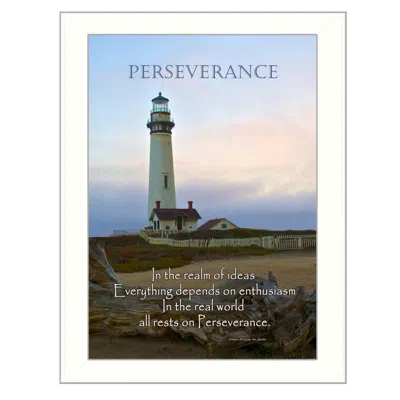Homezia Perseverance 2 White Framed Print Wall Art