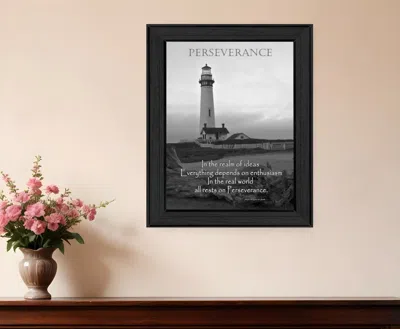 Homezia Perseverance 4 Black Framed Print Wall Art
