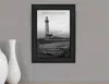 Homezia Perseverance Grayscale 1 Black Framed Print Wall Art