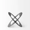 Homezia Petite Black Metal Geometric Decor Piece
