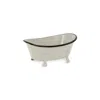 Homezia Petite Light Gray Bathtub Decor Piece