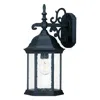 Homezia Petite Matte Black Domed Hanging Lantern Wall Light