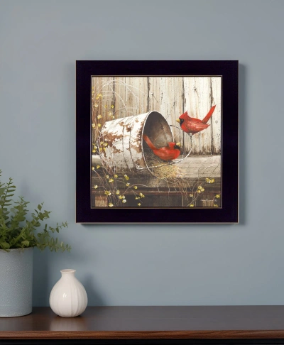 Homezia Playing Around 2 Black Framed Print Wall Art