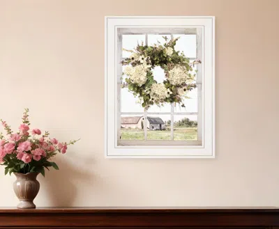 Homezia Pleasant View 2 White Framed Print Wall Art In Multi
