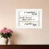 Homezia Positive Life 2 White Framed Print Wall Art