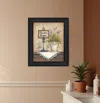 Homezia Powder Room 3 Black Framed Print Wall Art