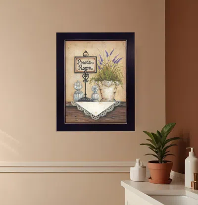 Homezia Powder Room 4 Black Framed Print Wall Art In Multi