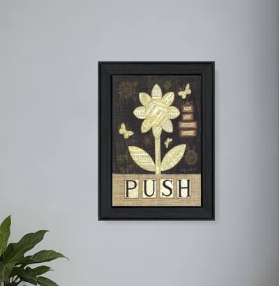 Homezia Pray Until Something Happens Black Framed Print Wall Art