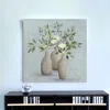 Homezia Pretty Bohemian Flowers In Ceramic Vases Unframed Print Wall Art