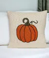 Homezia Pumpkin Silhouette Throw Pillow