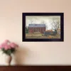 Homezia Pumpkin Wagon 1 Black Framed Print Wall Art