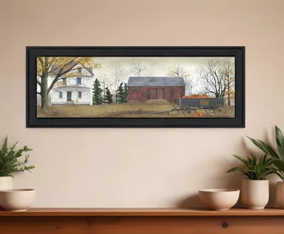 Homezia Pumpkins For Sale 1 Black Framed Print Wall Art In Multi