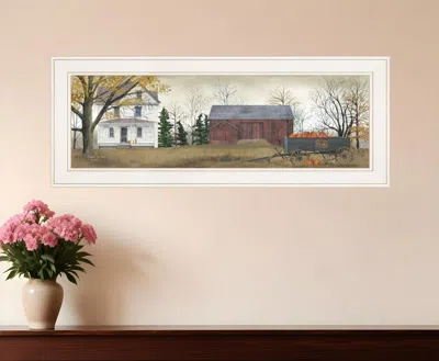 Homezia Pumpkins For Sale 2 White Framed Print Wall Art