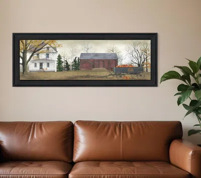 Homezia Pumpkins For Sale 4 Black Framed Print Wall Art In Multi