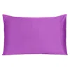 Homezia Purple Merlot Dreamy Set Of 2 Silky Satin Standard Pillowcases