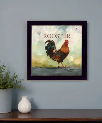 Homezia Raleigh The Rooster Black Framed Print Wall Art