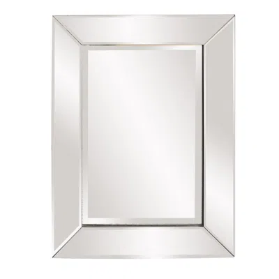 Homezia Rectangle Frame Mirror With Mirrored Finish And Beveled Edge