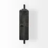 Homezia Rectangular Large Black Industrial Style Wall Clock