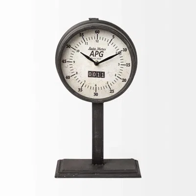 Homezia Rectangular Table Clock With Automobile Speedometer Style In Multi