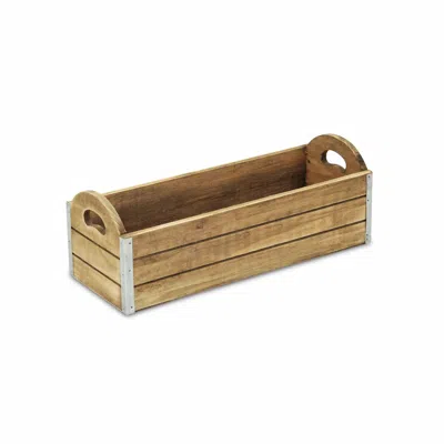 Homezia Rectangular Wooden Box Planter