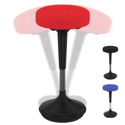 Homezia Red Tall Swivel Active Balance Chair