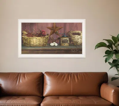 Homezia Rise And Shine 11 White Framed Print Wall Art