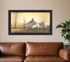 Homezia Rising Early 1 Black Framed Print Wall Art