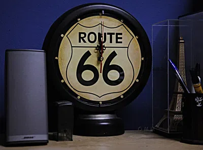 Homezia Route 66 Clock In Black