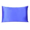 Homezia Royal Blue Dreamy Set Of 2 Silky Satin Standard Pillowcases